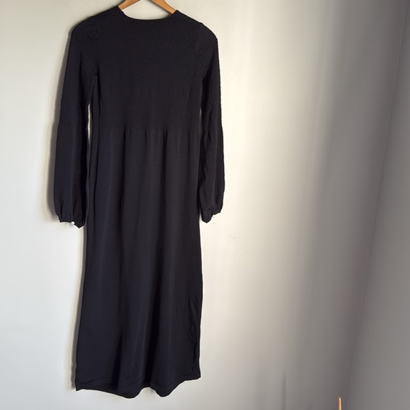 Tuckernuck Pomander Place Black Double Knit Lennox Sweater Maxi Dress Small - Picture 3 of 14